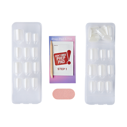 Contents of imPRESS ColorFX nail kit in &