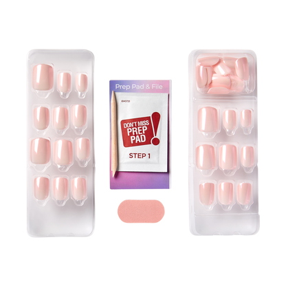 Contents of imPRESS Color FX nail kit in &