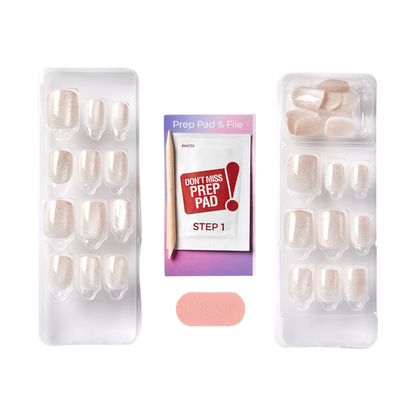 Contents of press-on nail kit in &