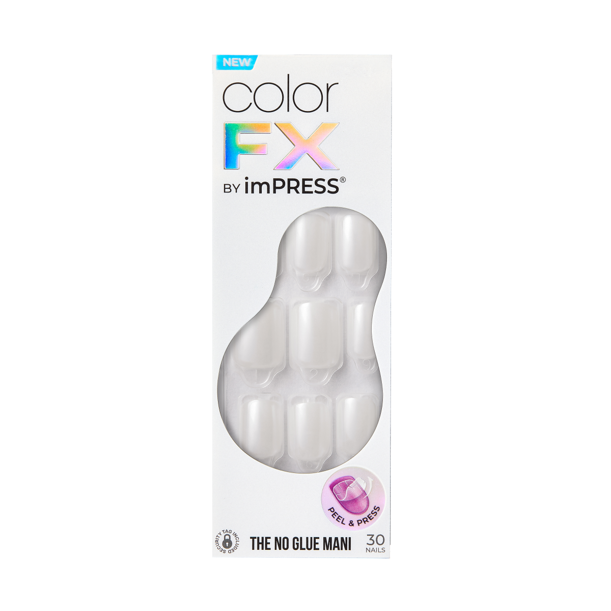 Packaging for imPRESS ColorFX press-on nails in &