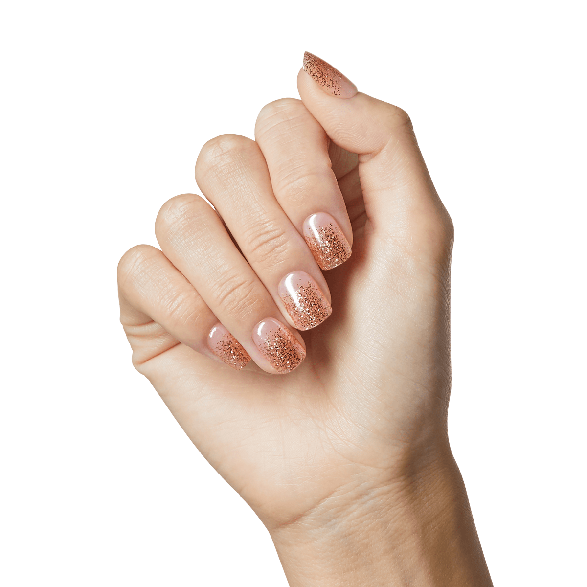 Hand modeling a press on manicure from imPRESS in &
