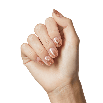 Hand modeling a press on manicure from imPRESS in &