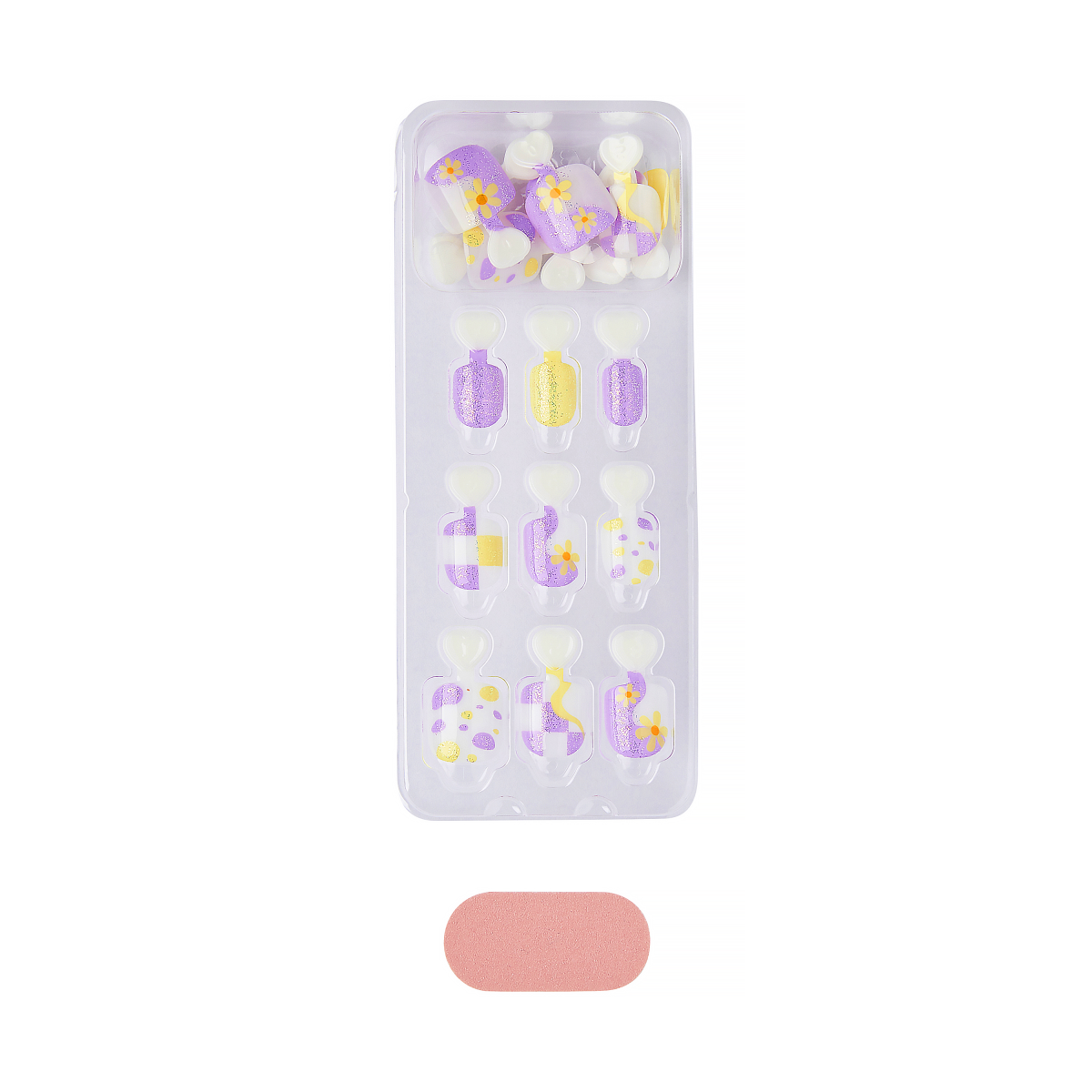 imPRESS Mini Easter Press-On Nails for Kids - Daisy Bloom
