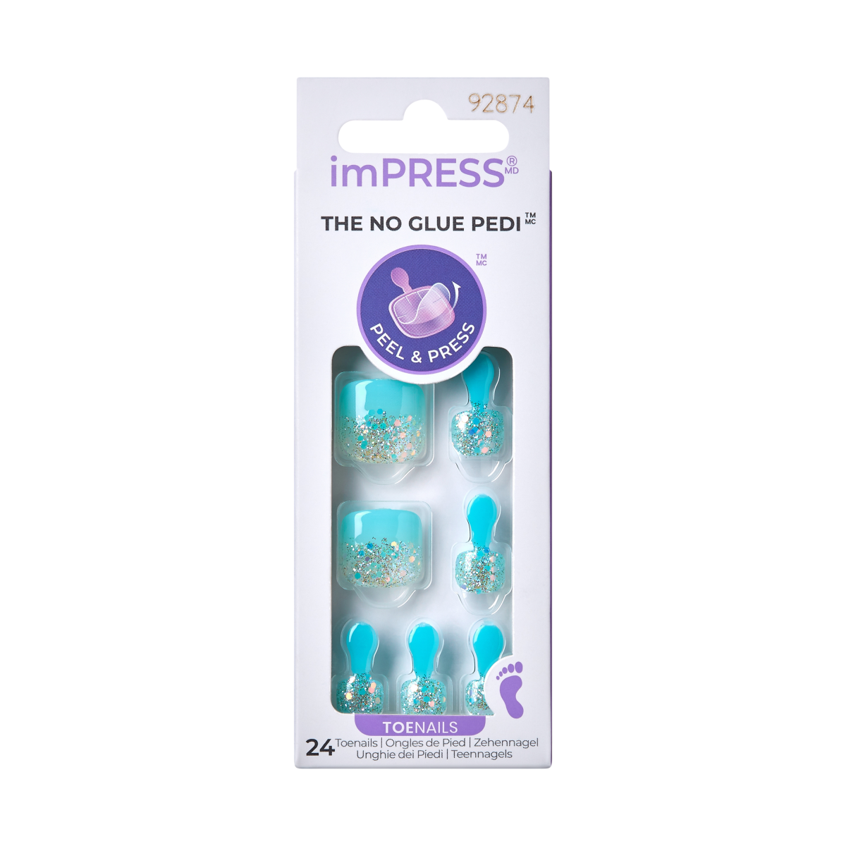 imPRESS Press-on-Pedicure - Last Flowers