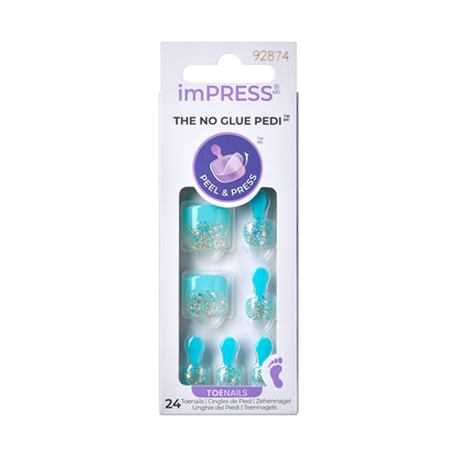 imPRESS Press-on-Pedicure - Last Flowers