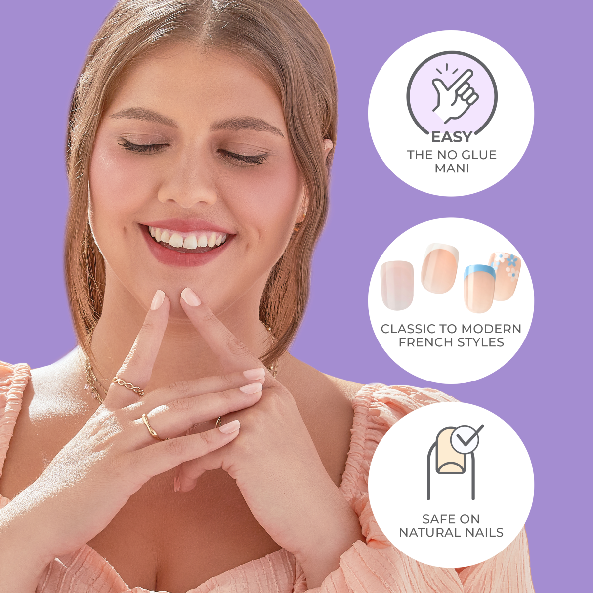 imPRESS French Press On Nails - Snooze