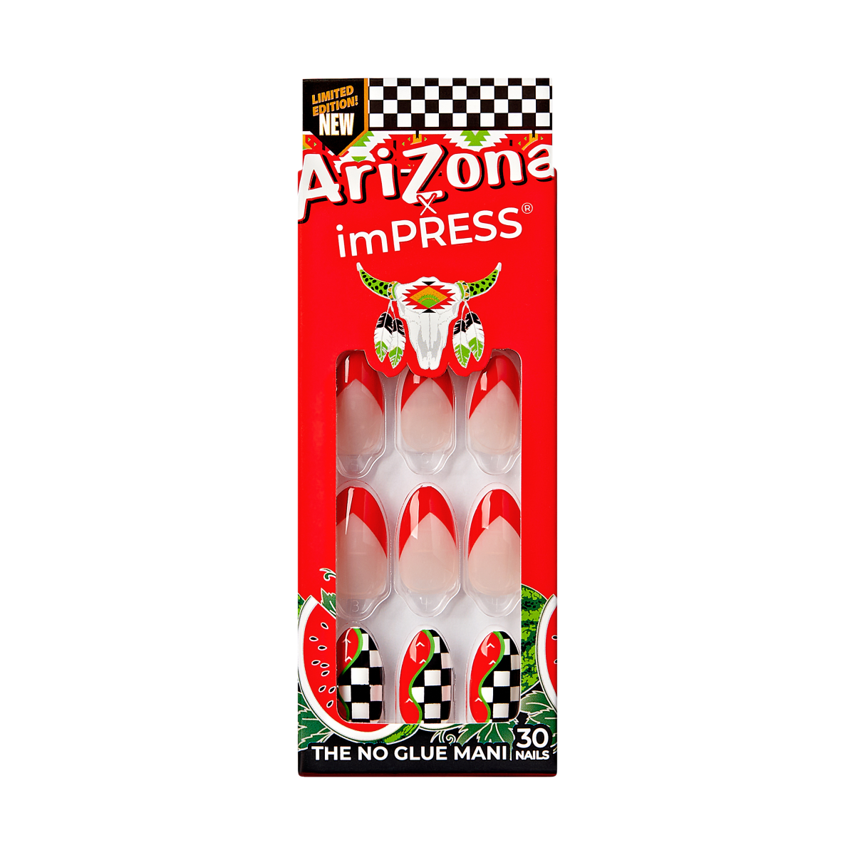 AriZona x imPRESS Design Press On Nails  - Watermelon
