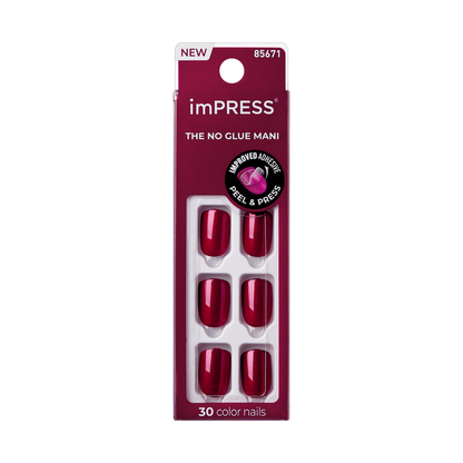 imPRESS Color Press On Nails - Red Velvet