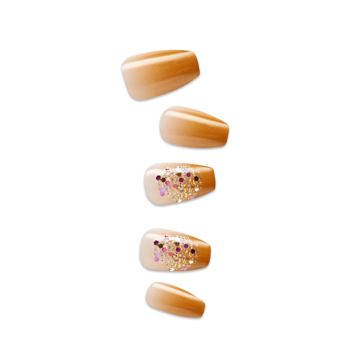 imPRESS Design Press On Nails - Golden Espresso