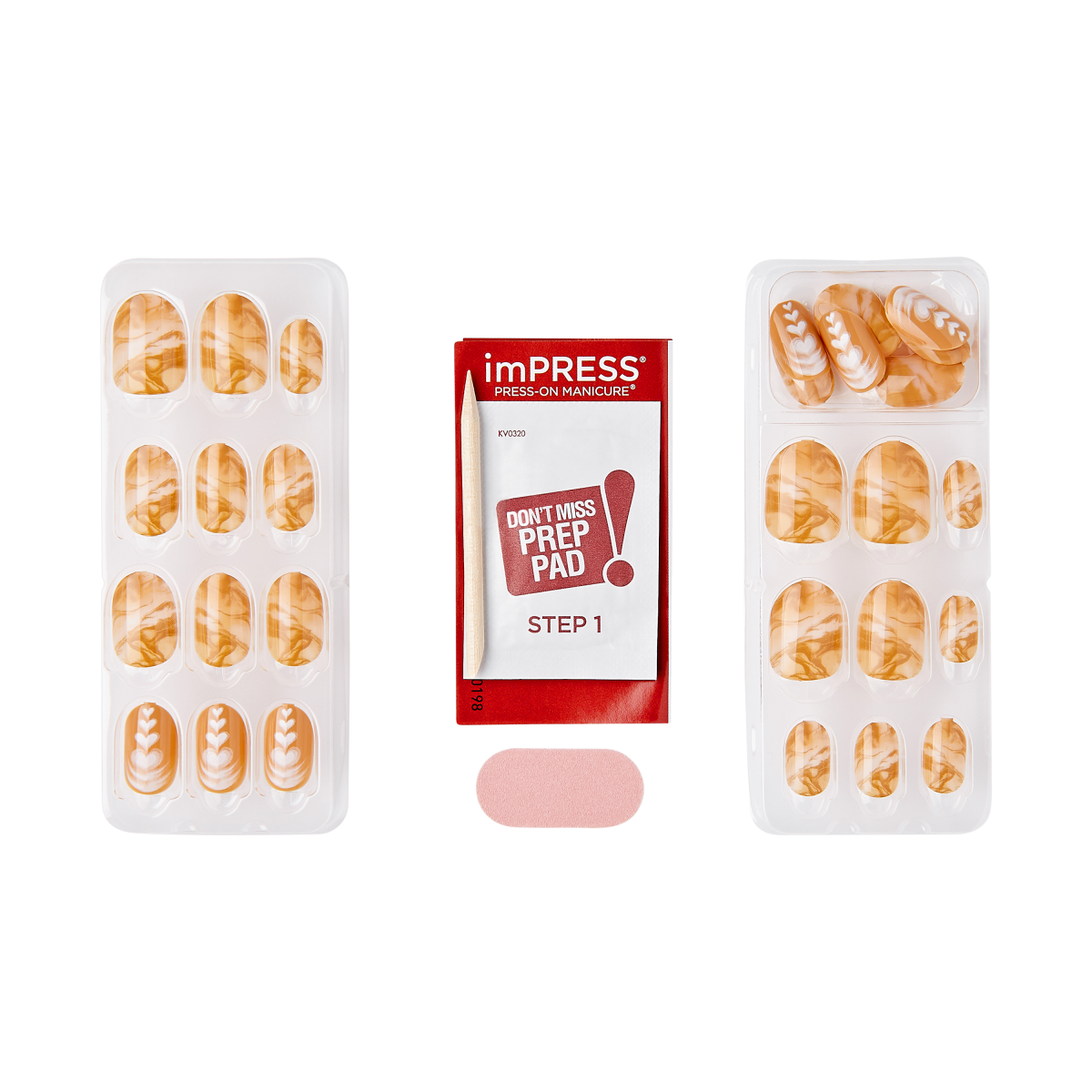 imPRESS Design Press On Nails - Cup of Latte