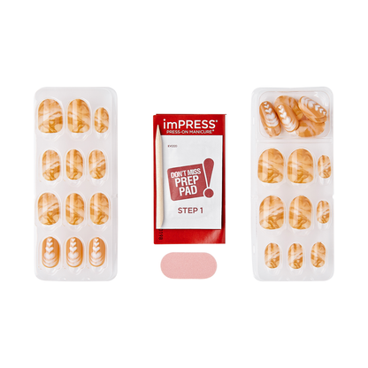 imPRESS Design Press On Nails - Cup of Latte