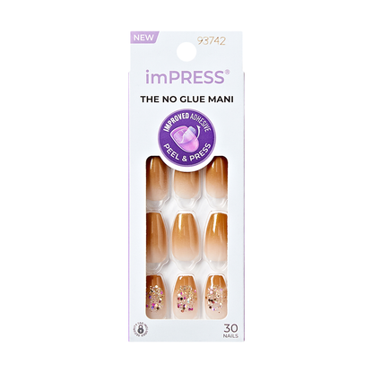 imPRESS Design Press On Nails - Golden Espresso