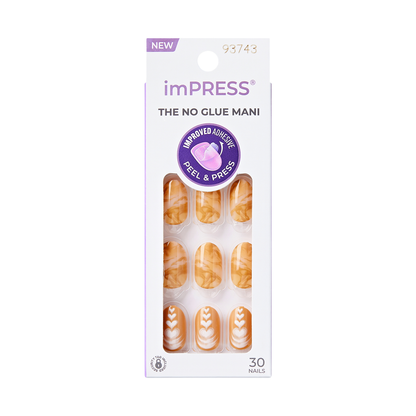 imPRESS Design Press On Nails - Cup of Latte