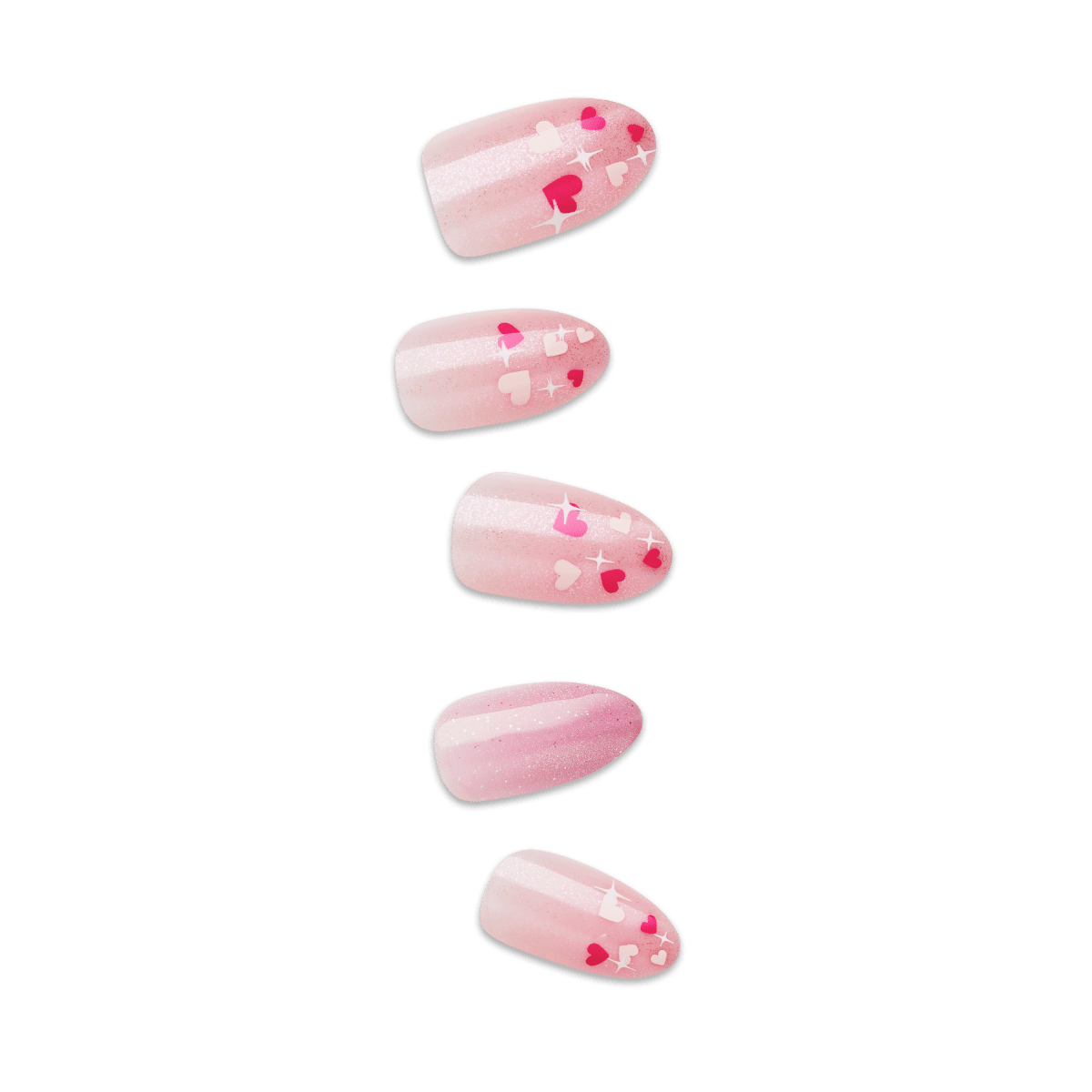 A set of fun, pink floral decorated press on nails from imPRESS that shows off the brand&
