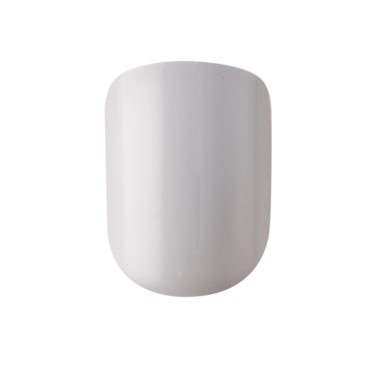 White rounded capsule or pill on white background