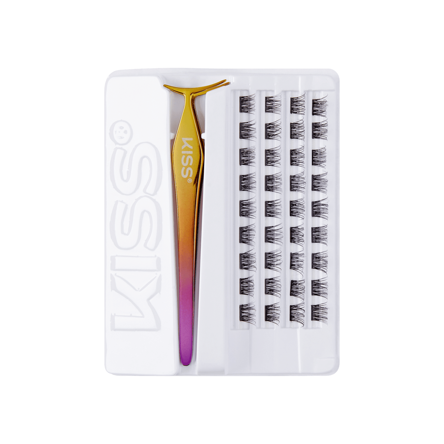 imPRESS Falsies Self Adhesive Eyelashes, 36 Lash Clusters - Natural