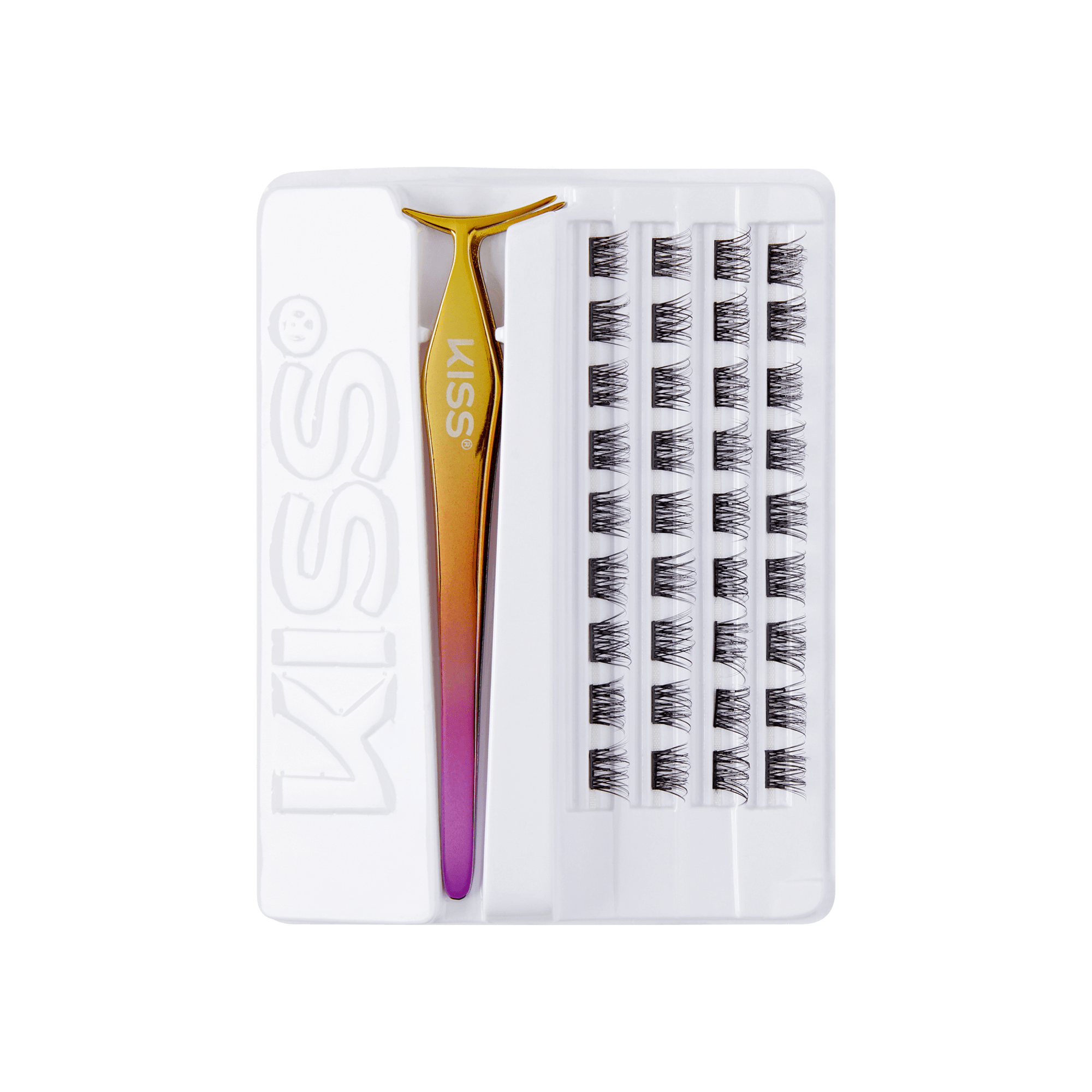 imPRESS Falsies Self Adhesive Eyelashes, 36 Lash Clusters - Natural