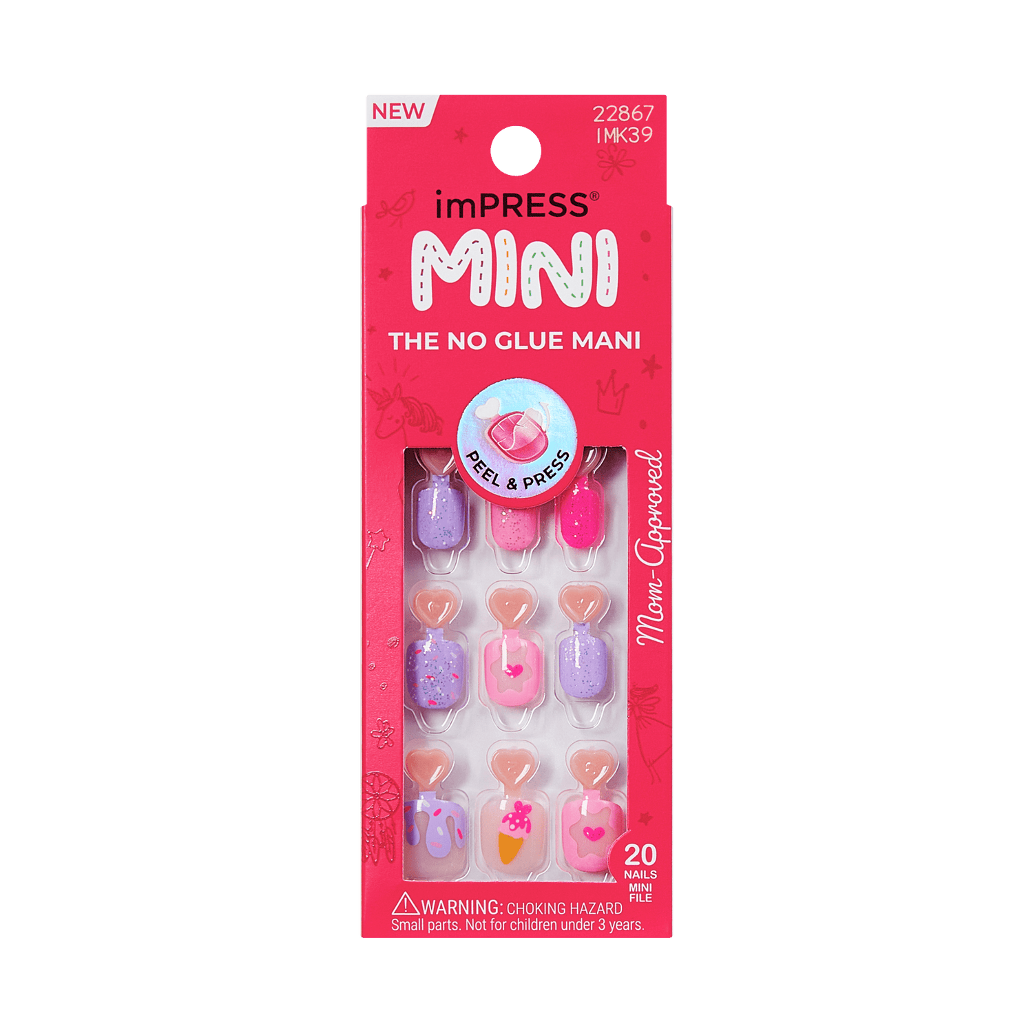 Impress Kids Press On Nails - Fairy Sparkle
