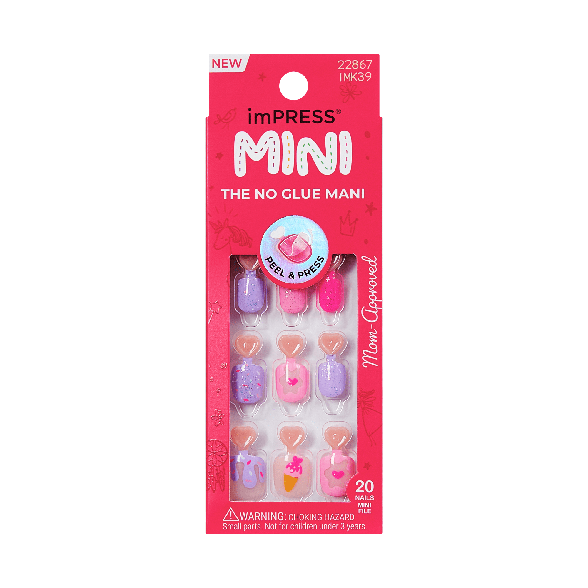 Impress Kids Press On Nails - Fairy Sparkle