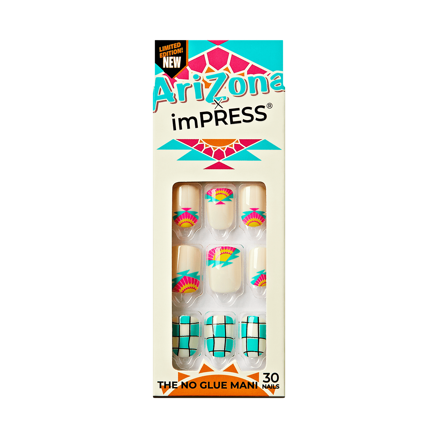 AriZona x imPRESS Design Press On Nails  - Original Lemon Tea