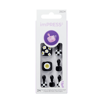 imPRESS Design Press On Pedicure - Cool It Down