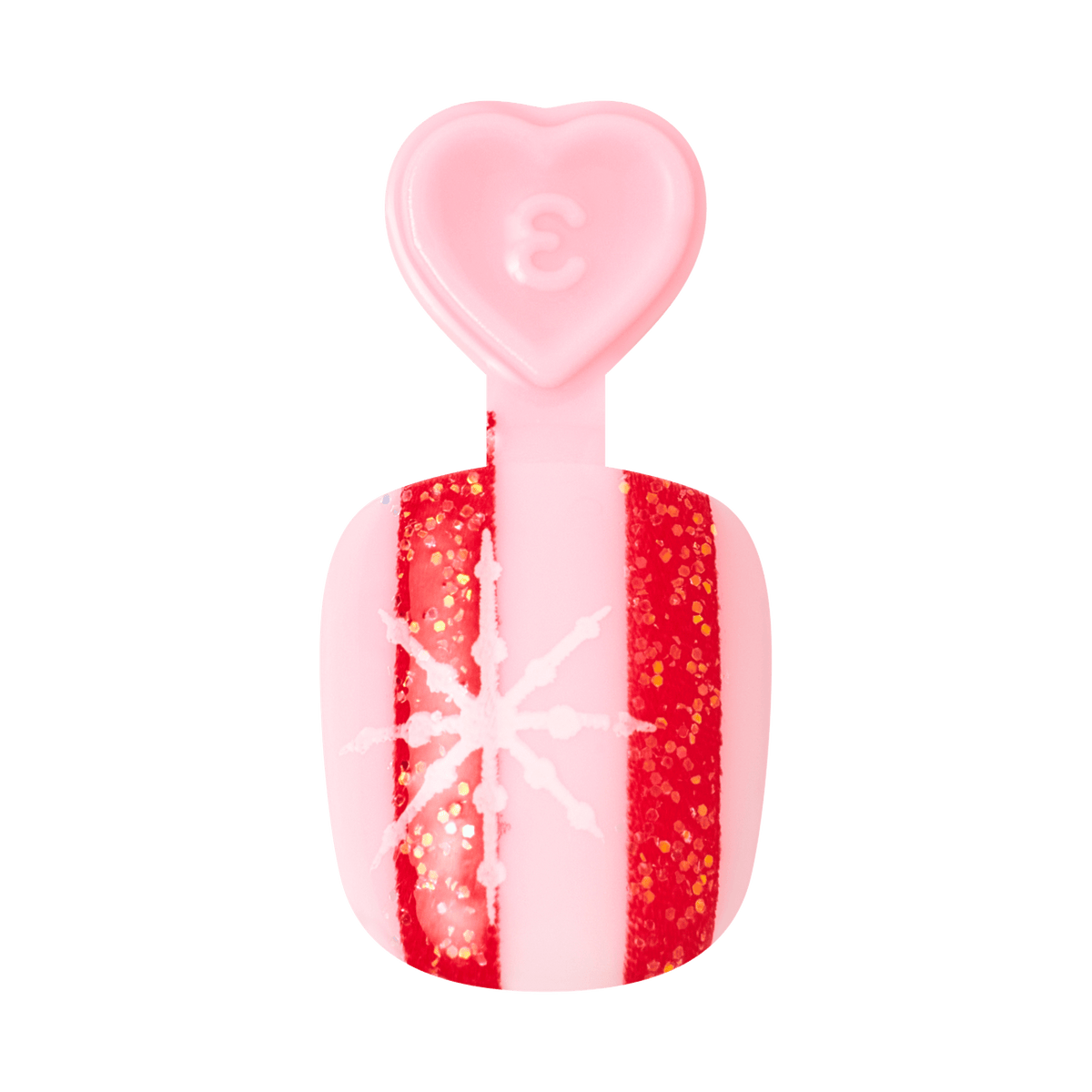 Impress Kids Holiday No Glue Fake Press On Nails - Cute Wish | Design, Red, Kids, Squoval, Manicure