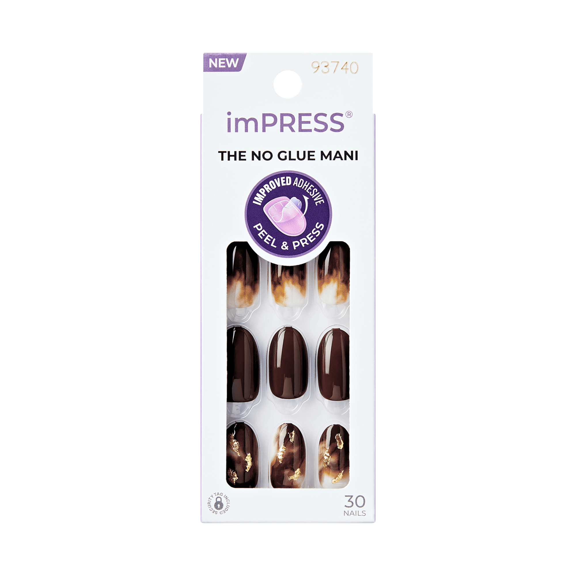 imPRESS Design Press On Nails - Golden Mocha