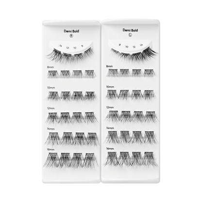 imPRESS Falsies Long Lasting Pre-Glued Lash Clusters Kit - Demi Bold