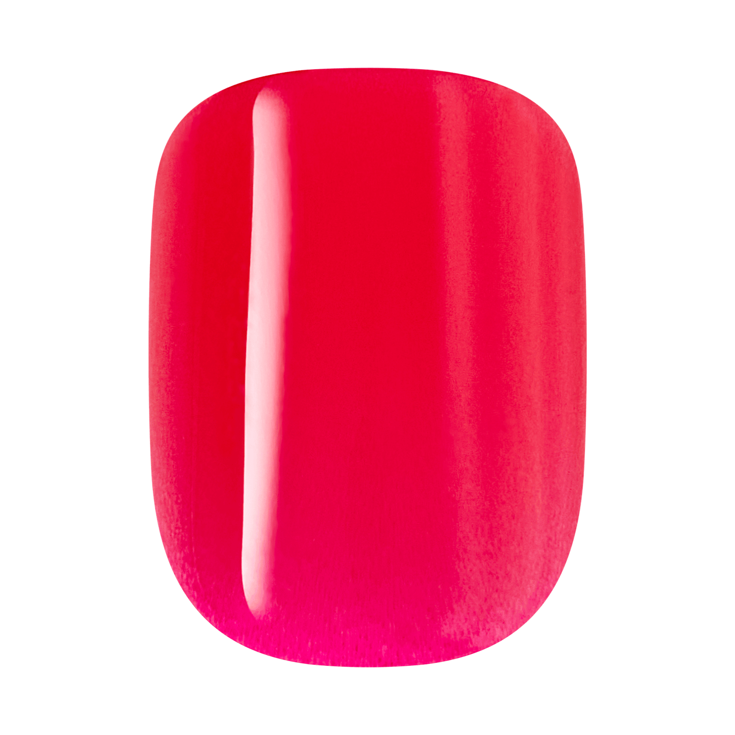 Red press on nail swatch on a transparent background