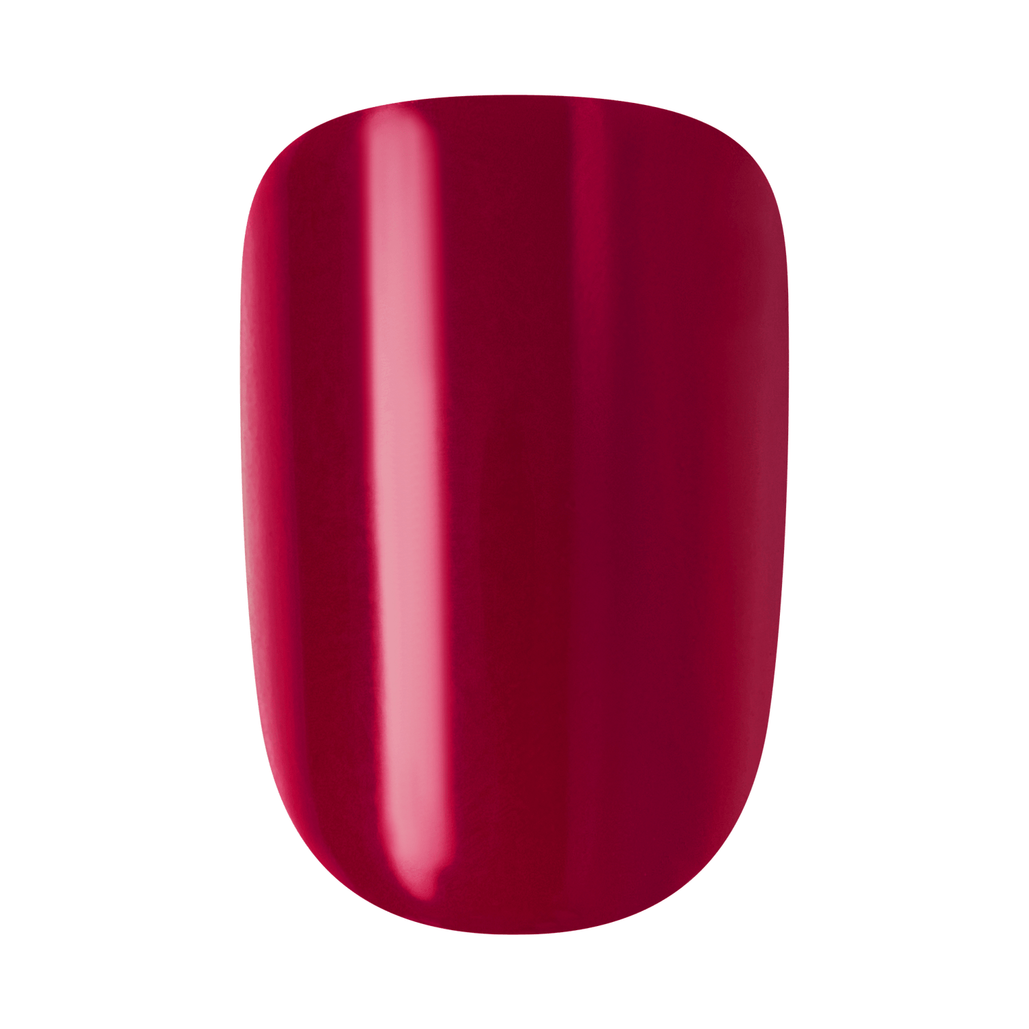Impress Color No Glue Fake Press On Nails - Highlight | Solid, Red, Short, Squoval, Manicure