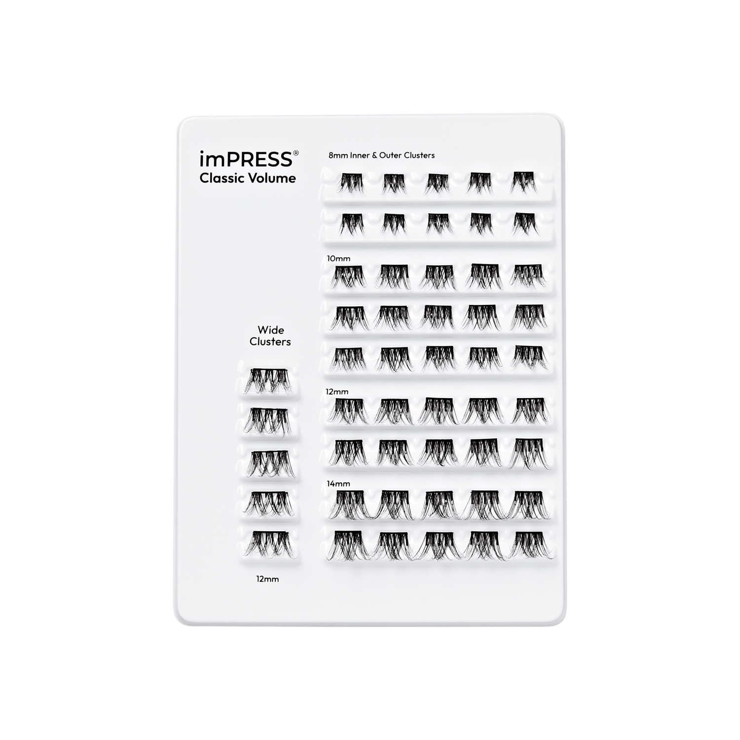 imPRESS Falsies Pre-Glued Lash Clusters Multipack - Classic Volume