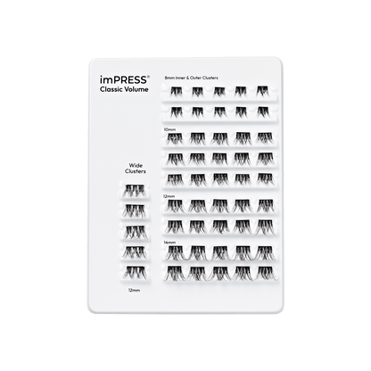 imPRESS Falsies Pre-Glued Lash Clusters Multipack - Classic Volume