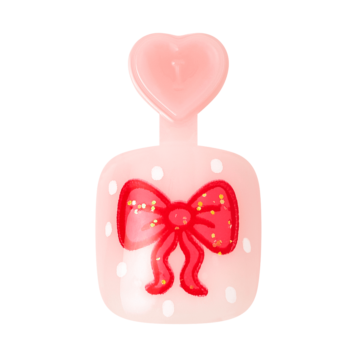 Impress Kids Holiday No Glue Fake Press On Nails - Jingle Joy Gift Set | Design, Pink &amp; Red, Kids, Squoval, 3 Manicure Sets Included