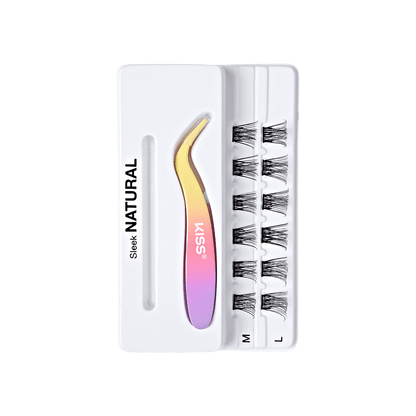 imPRESS Falsies Self Adhesive Eyelashes, 12 Lash Clusters + Applicator – Sleek