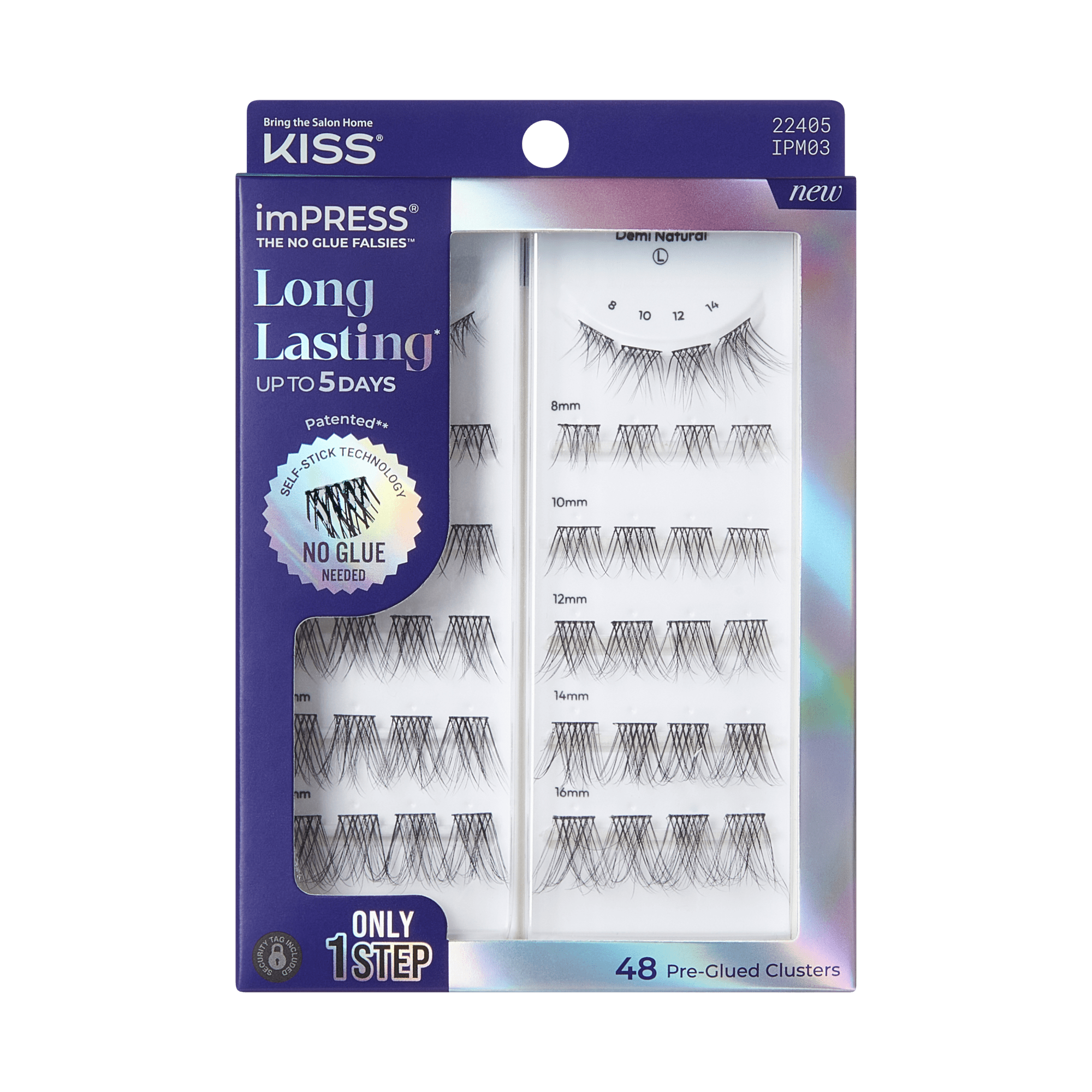 imPRESS Falsies Long Lasting Pre-Glued Lash Clusters Kit - Demi Natural