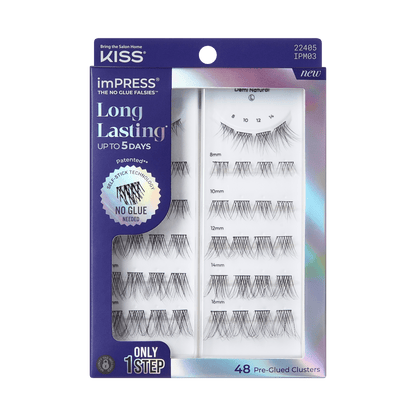 imPRESS Falsies Long Lasting Pre-Glued Lash Clusters Kit - Demi Natural