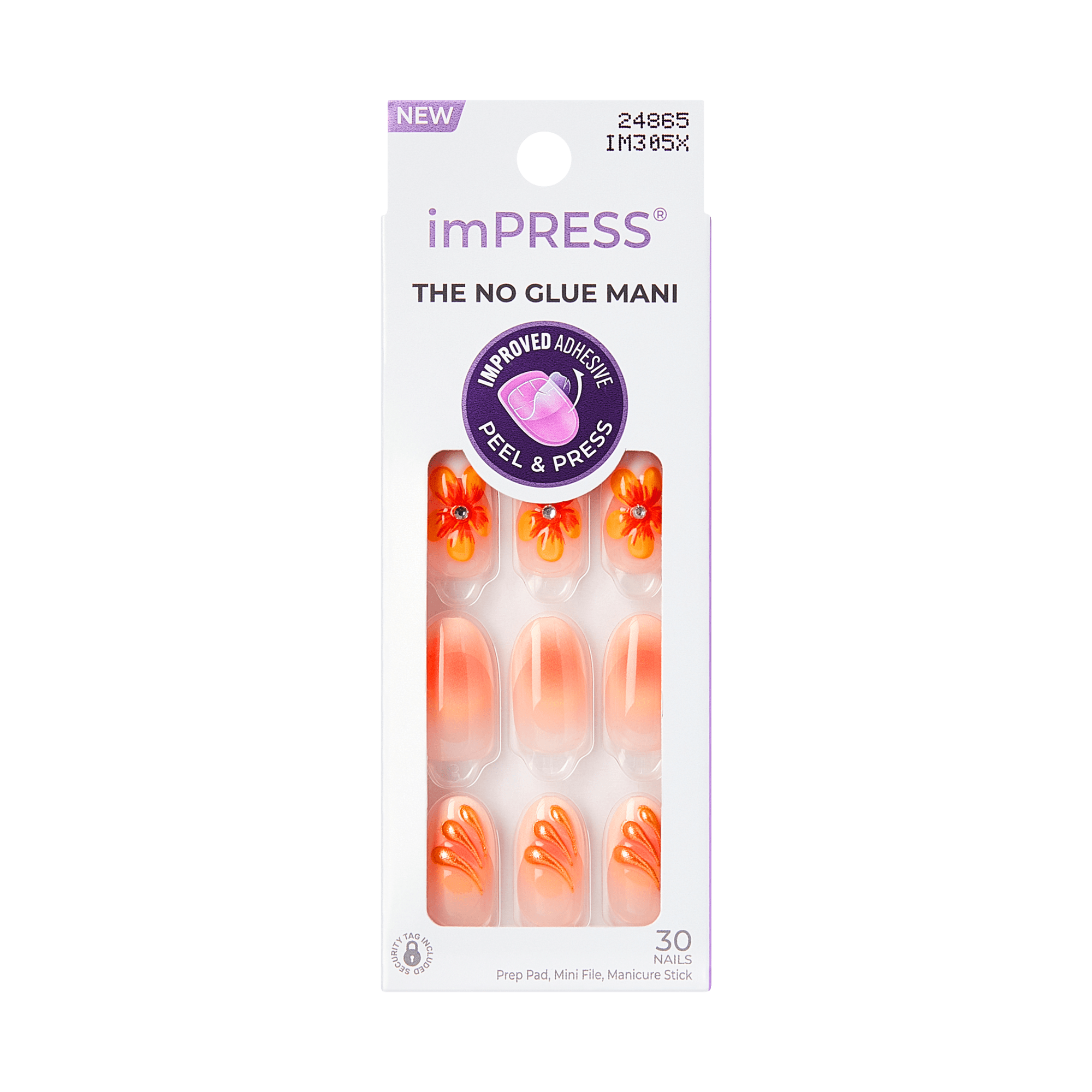 Impress Design Press On Nails - Sea Bloom
