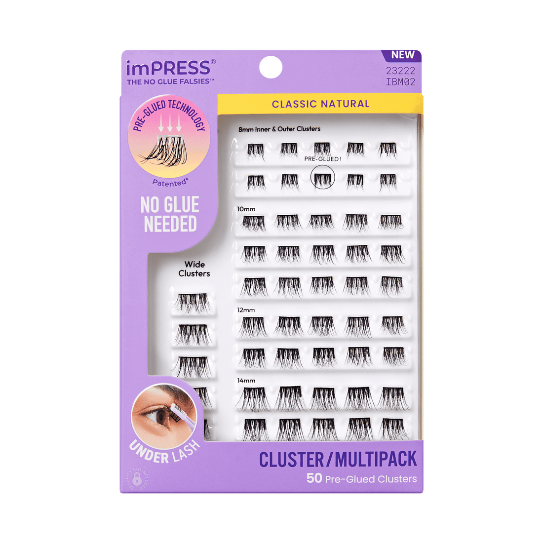 imPRESS Falsies Pre-Glued Lash Clusters Multipack - Classic Natural