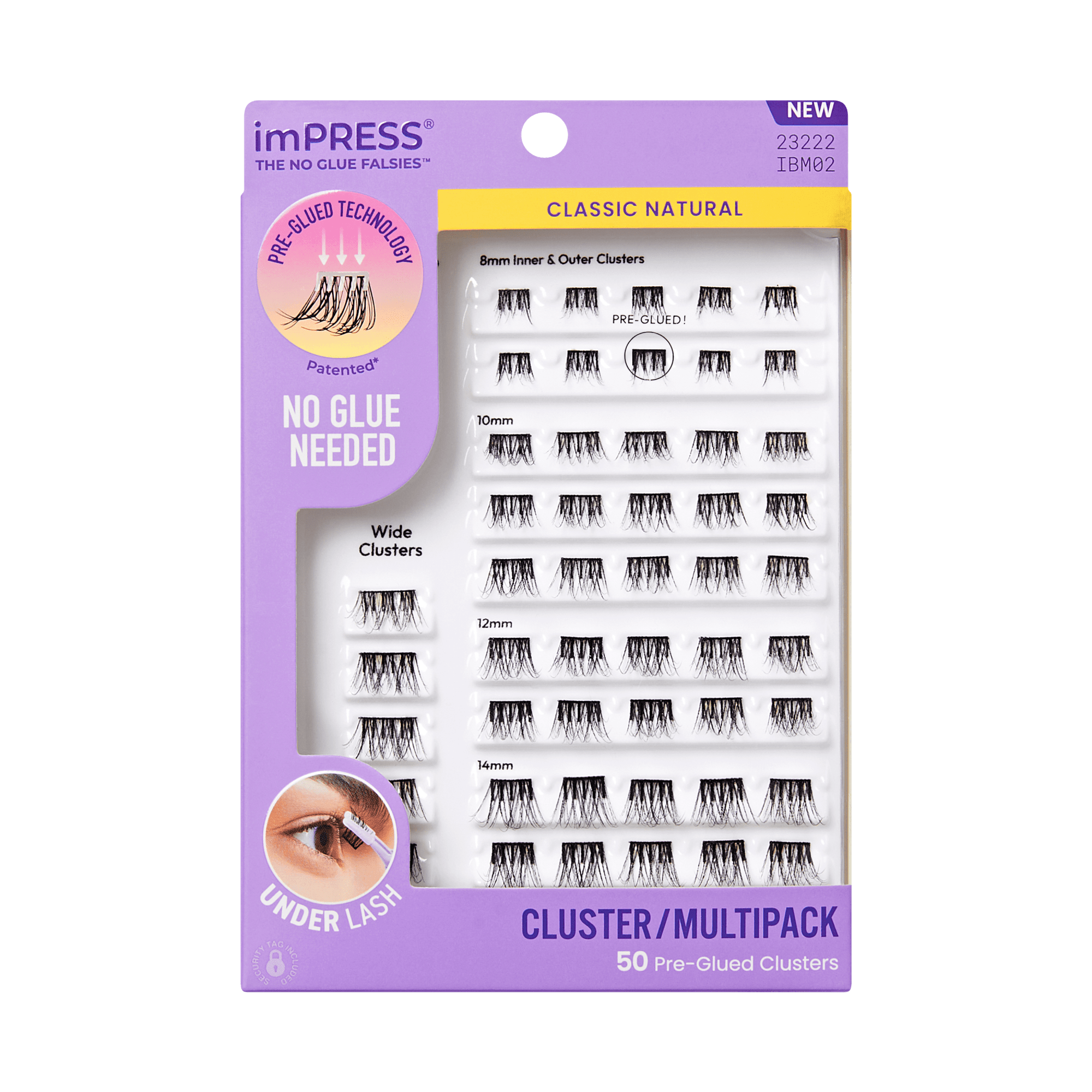 imPRESS Falsies Pre-Glued Lash Clusters Multipack - Classic Natural