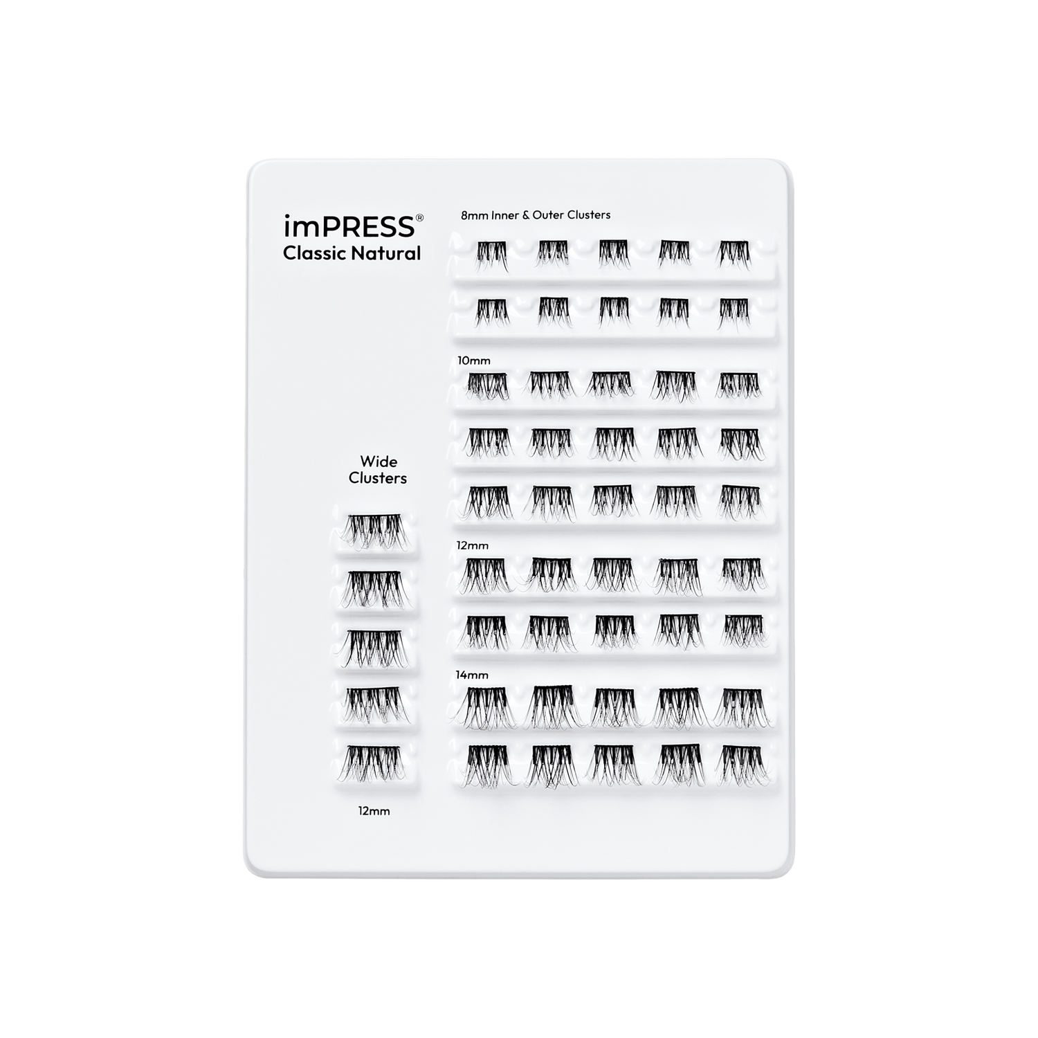 imPRESS Falsies Pre-Glued Lash Clusters Multipack - Classic Natural