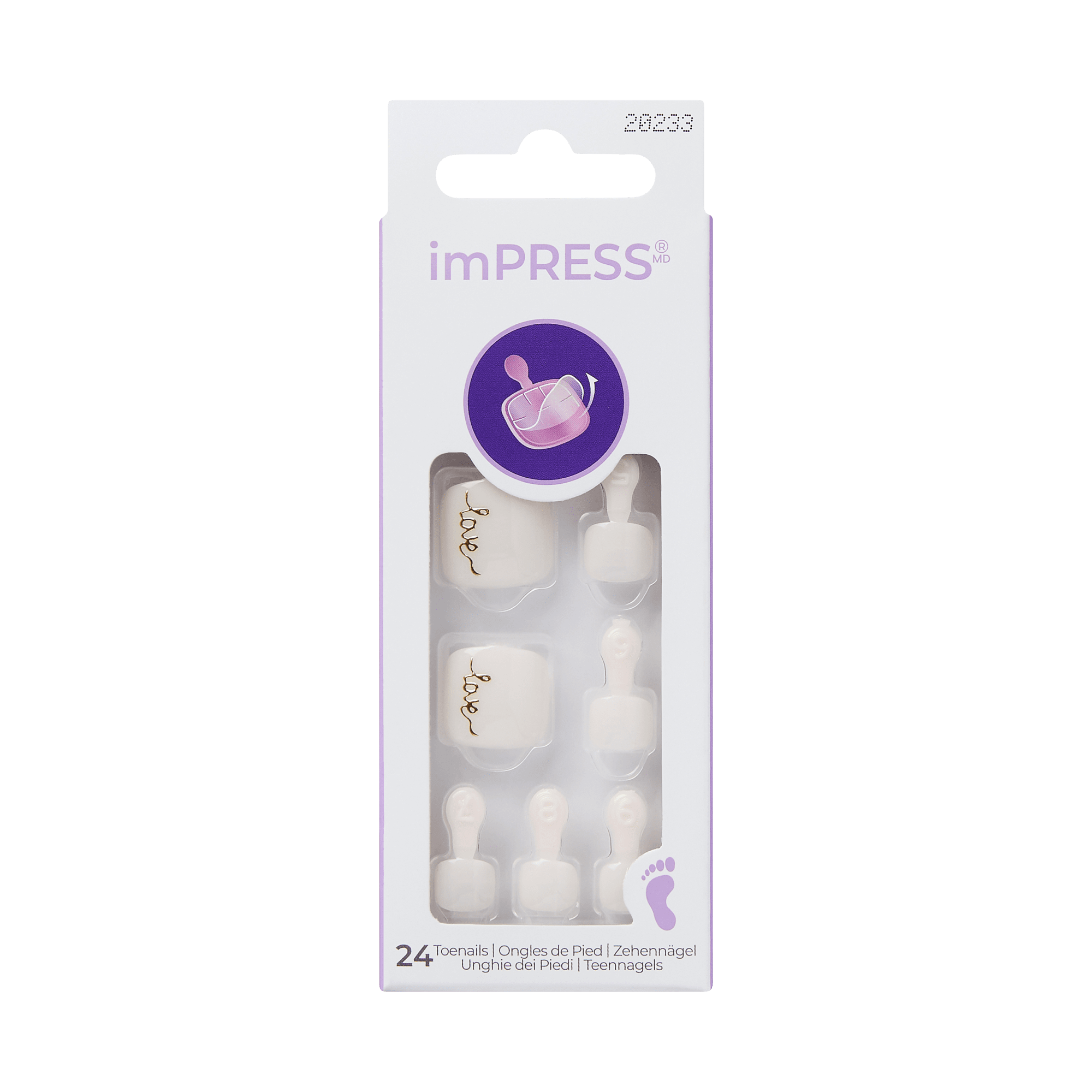 imPRESS Design Press On Pedicure - Beach Happy