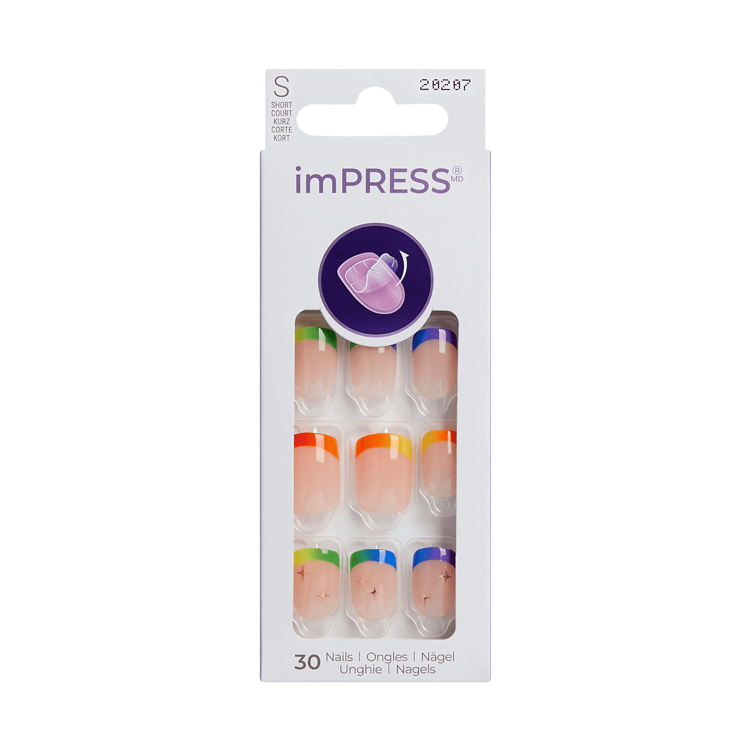 imPRESS Design Press On Nails - Sunset Low