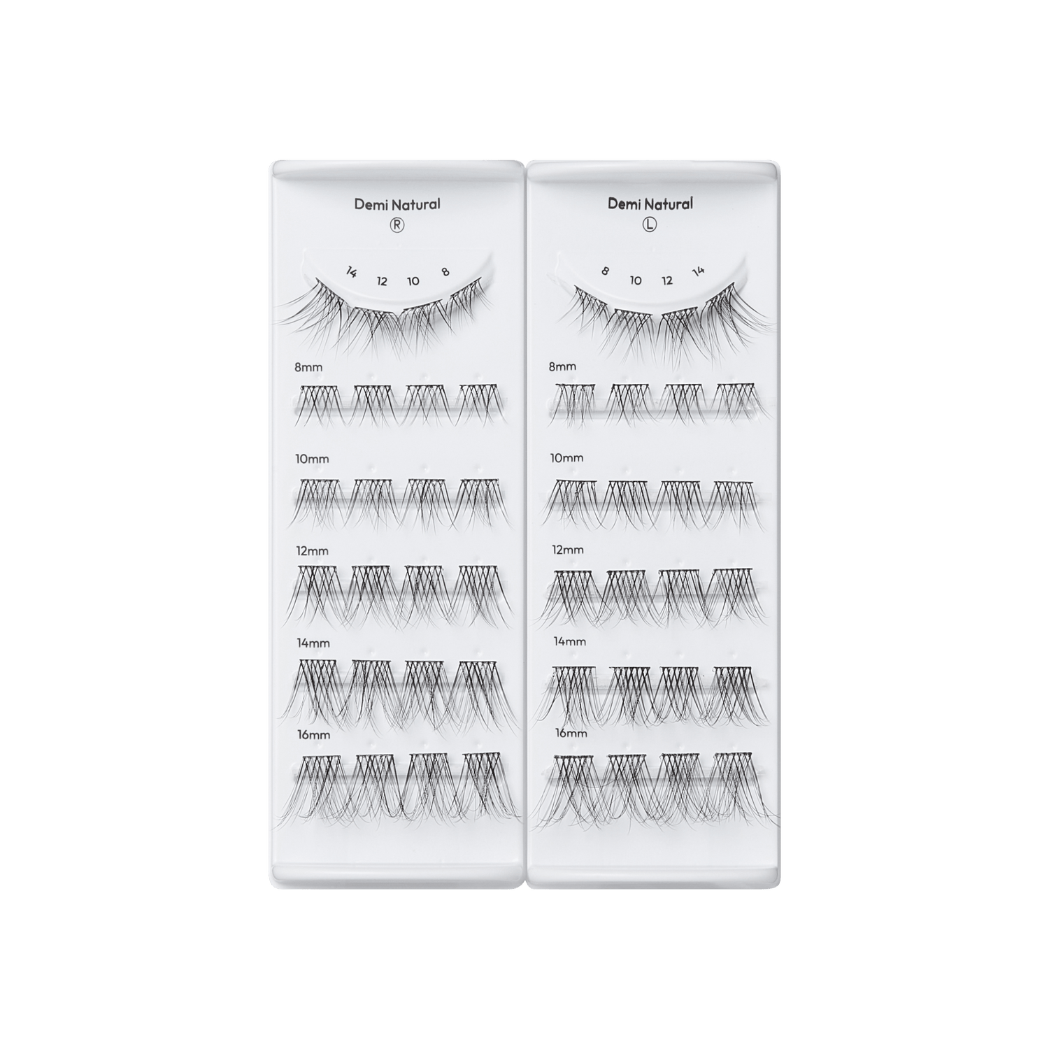 imPRESS Falsies Long Lasting Pre-Glued Lash Clusters Kit - Demi Natural