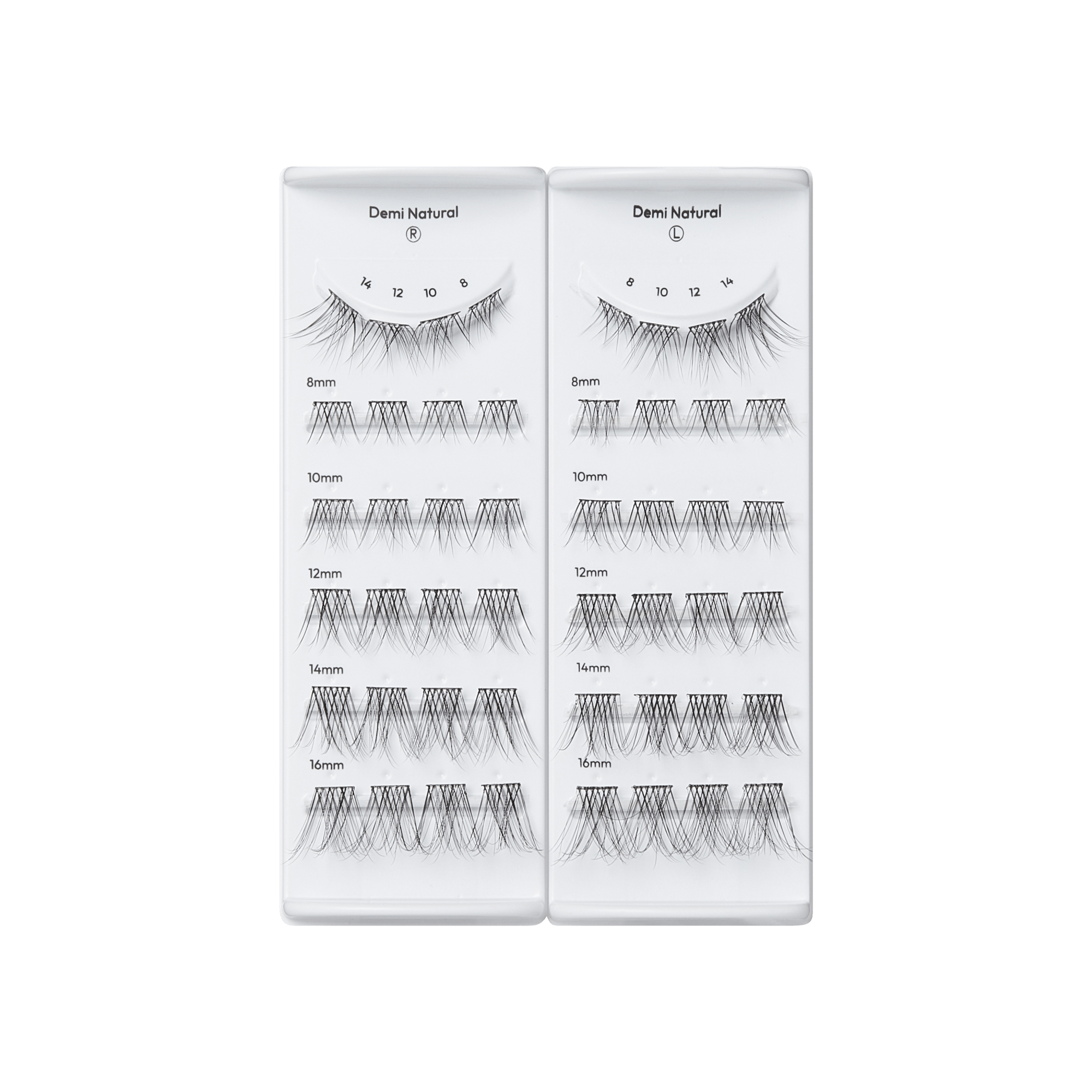 imPRESS Falsies Long Lasting Pre-Glued Lash Clusters Kit - Demi Natural