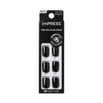 imPRESS Color Press On Nails - All Black
