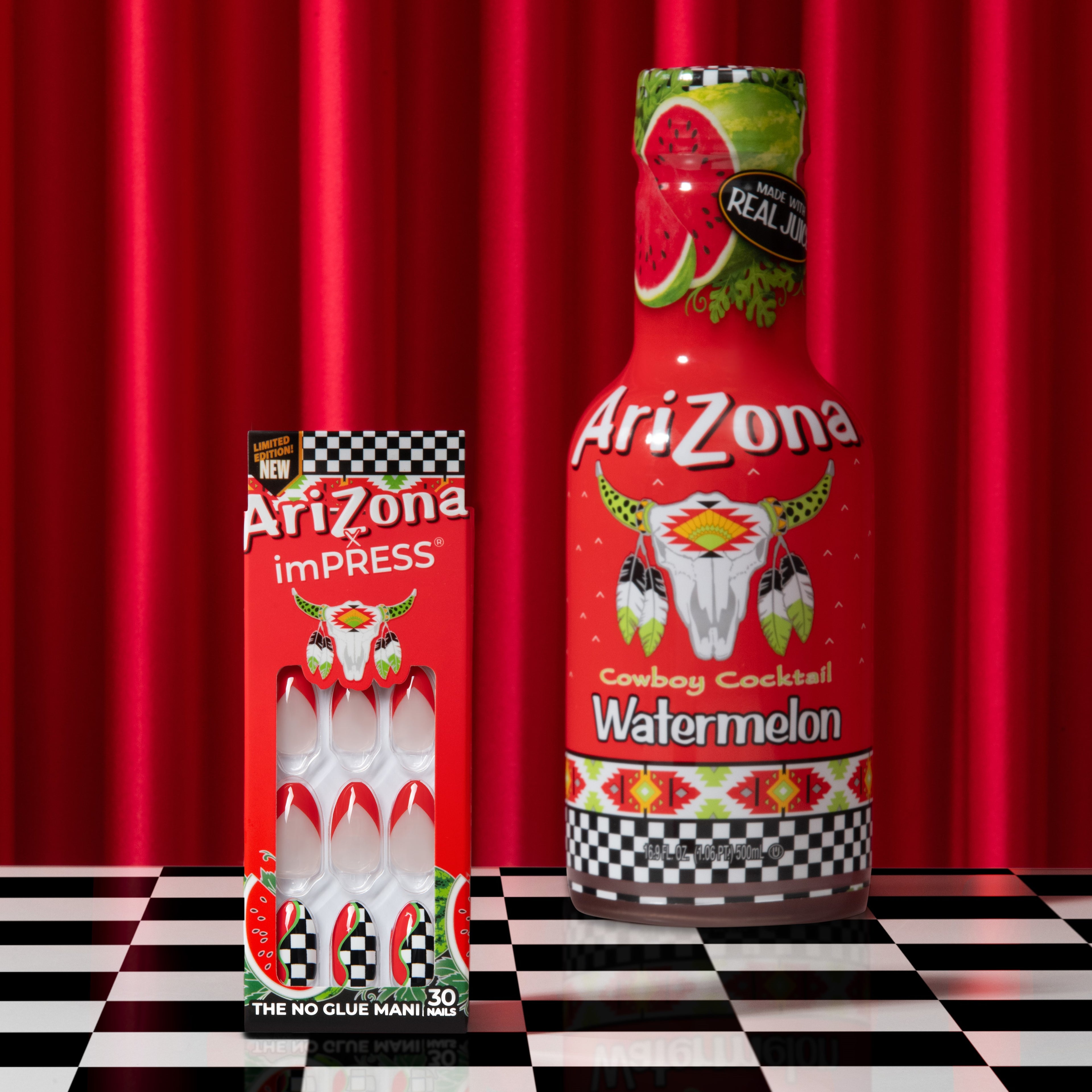 AriZona x imPRESS Design Press On Nails  - Watermelon