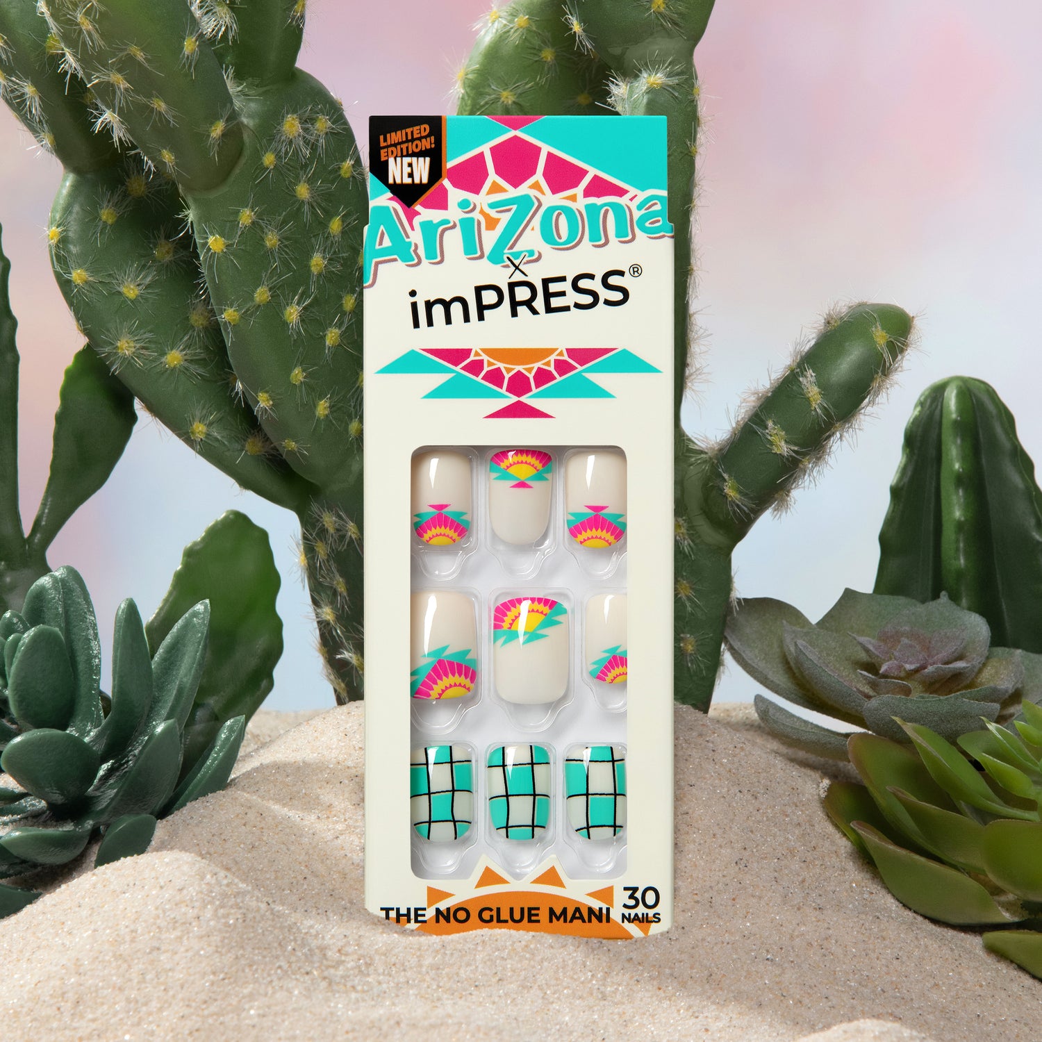 AriZona x imPRESS Design Press On Nails  - Original Lemon Tea
