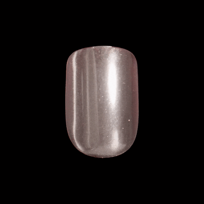 Imaging of a single, short, squoval press-on nail in metallic rosegold color. Nail is from imPRESS Color FX in &