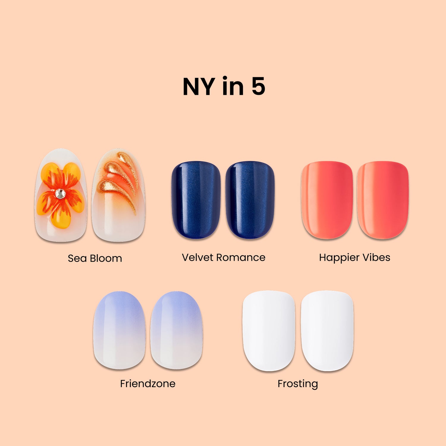Impress Press On Nails Bundle - NY in 5