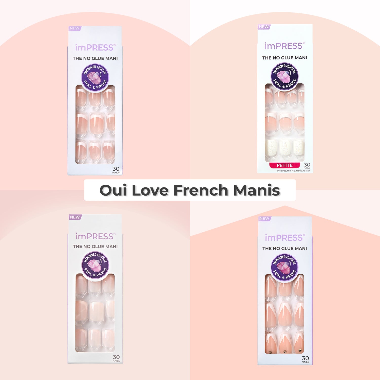 imPRESS French Press On Nails Bundle - Oui Love French Manis